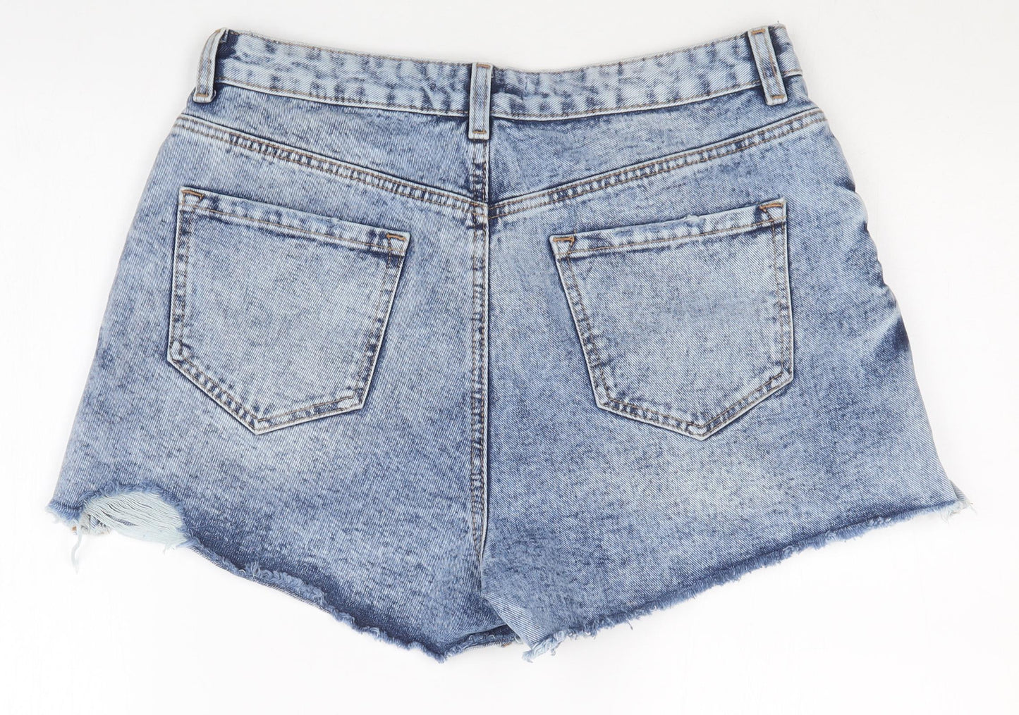 Primark Womens Blue   Boyfriend Shorts Size 14
