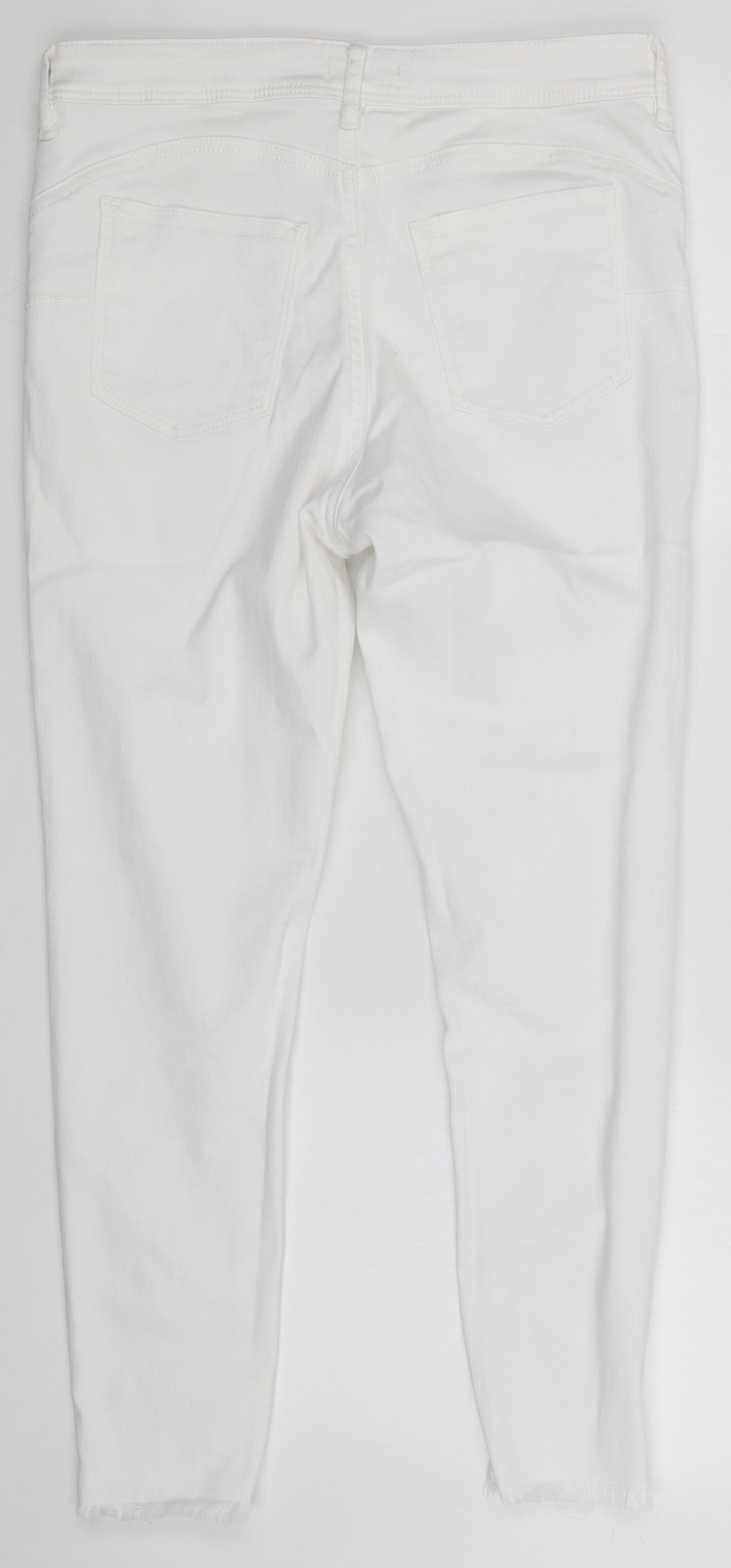 F&F Womens White   Skinny Jeans Size 12 L24 in