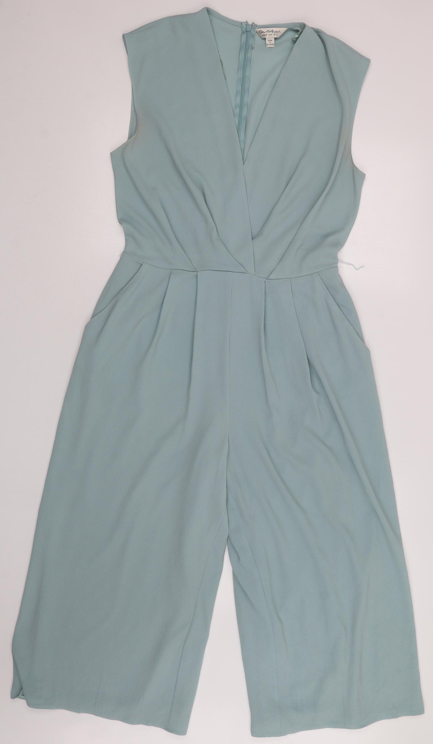 Miss Selfridge Womens Green   Jumpsuit One-Piece Size 12