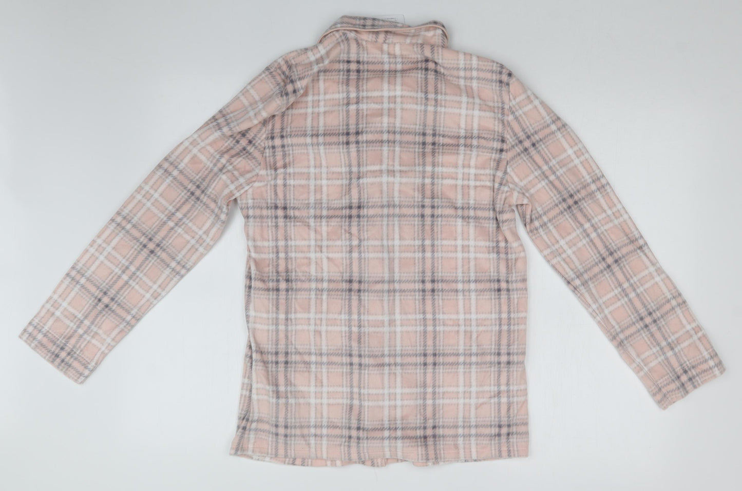 M&S Womens Pink Check  Top Pyjama Top Size S
