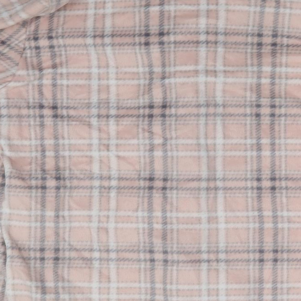 M&S Womens Pink Check  Top Pyjama Top Size S