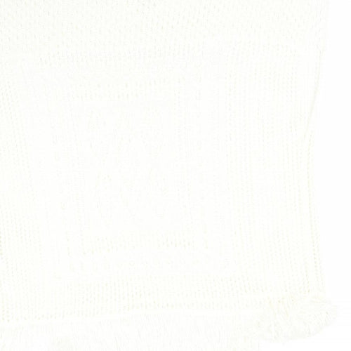 NEXT Womens White Geometric  Basic T-Shirt Size M