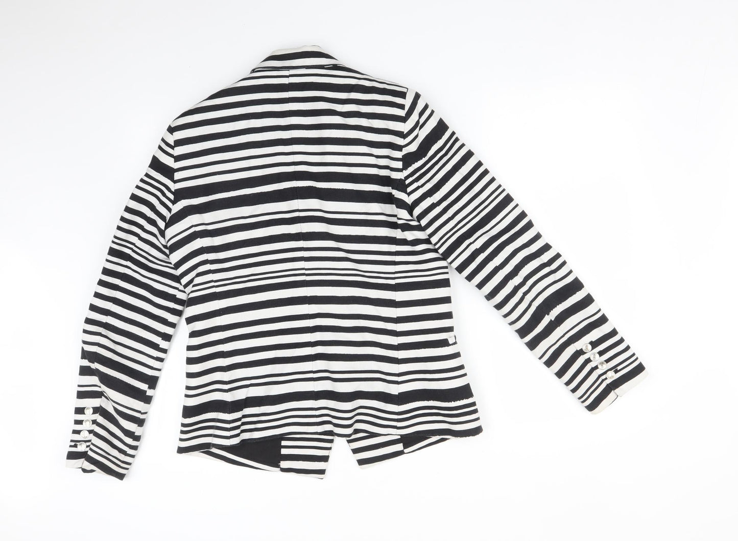 Mango Womens Multicoloured Striped  Jacket Suit Jacket Size L