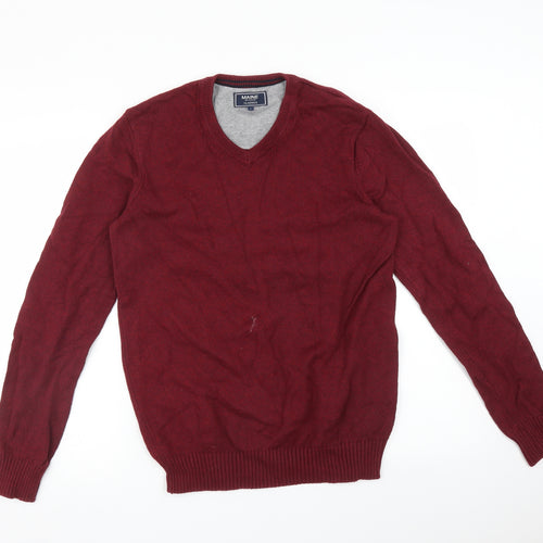 Maine Mens Red   Pullover Sweatshirt Size S