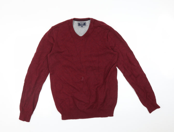 Maine Mens Red   Pullover Sweatshirt Size S