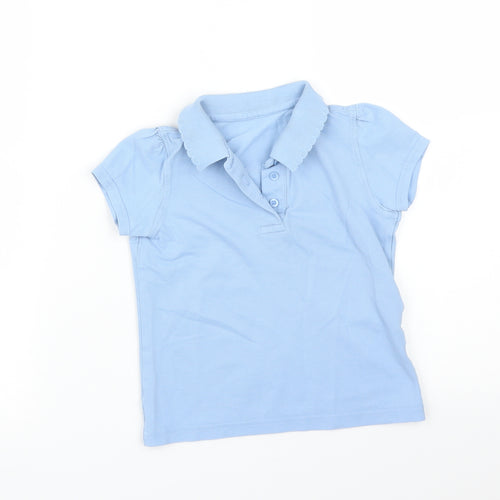 Girls Blue   Basic Polo