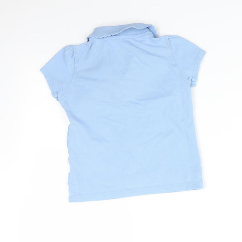 Girls Blue   Basic Polo