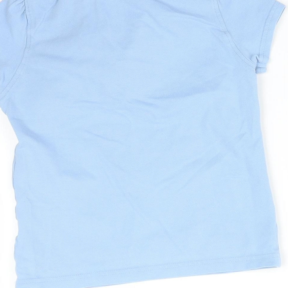 Girls Blue   Basic Polo