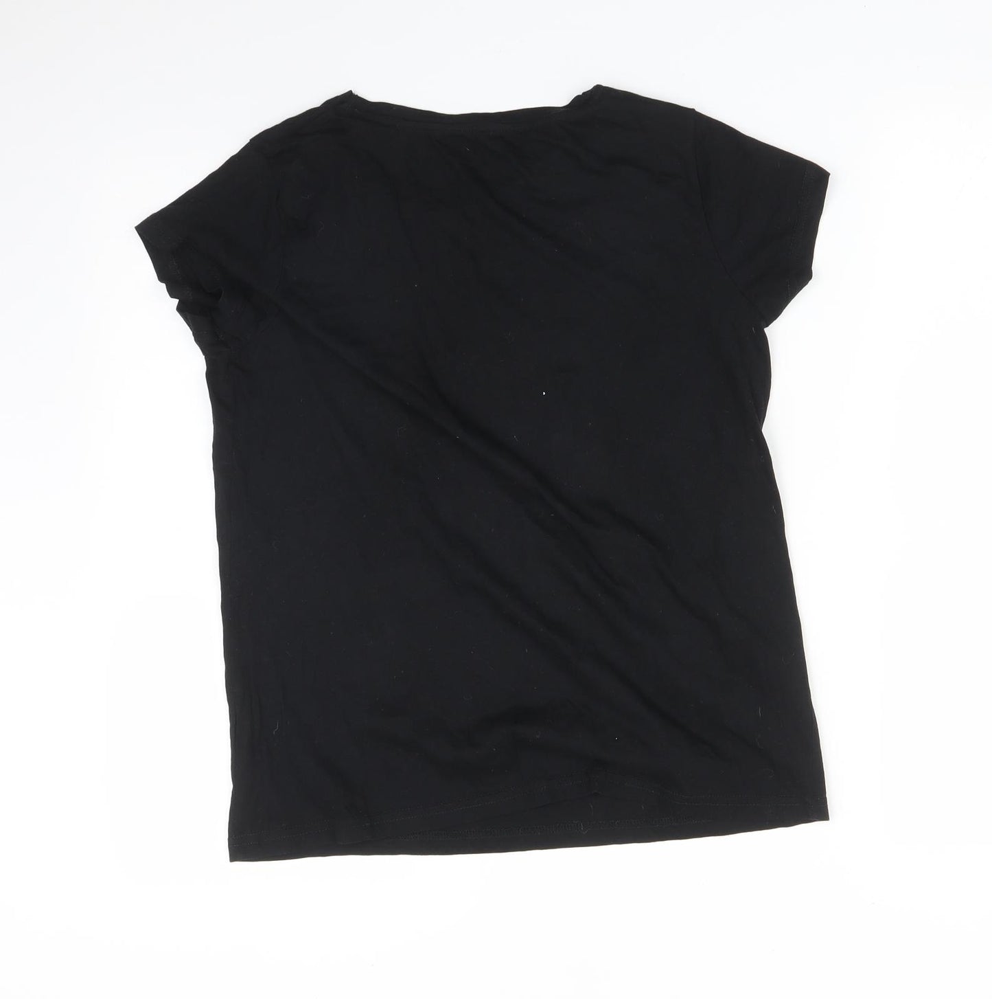 George Womens Black   Basic T-Shirt Size 10  - CHRISTMAS