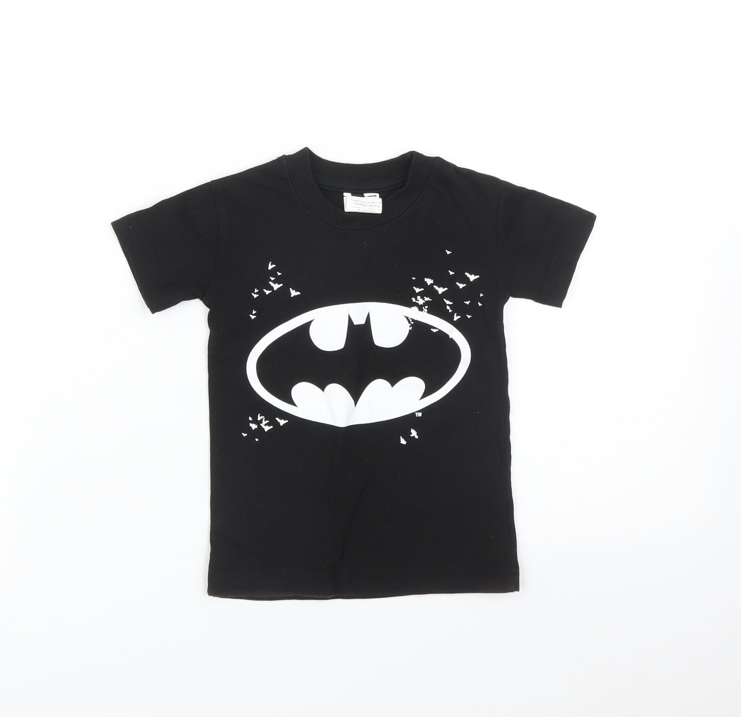 Batman Boys Black   Basic T-Shirt Size 2 Years
