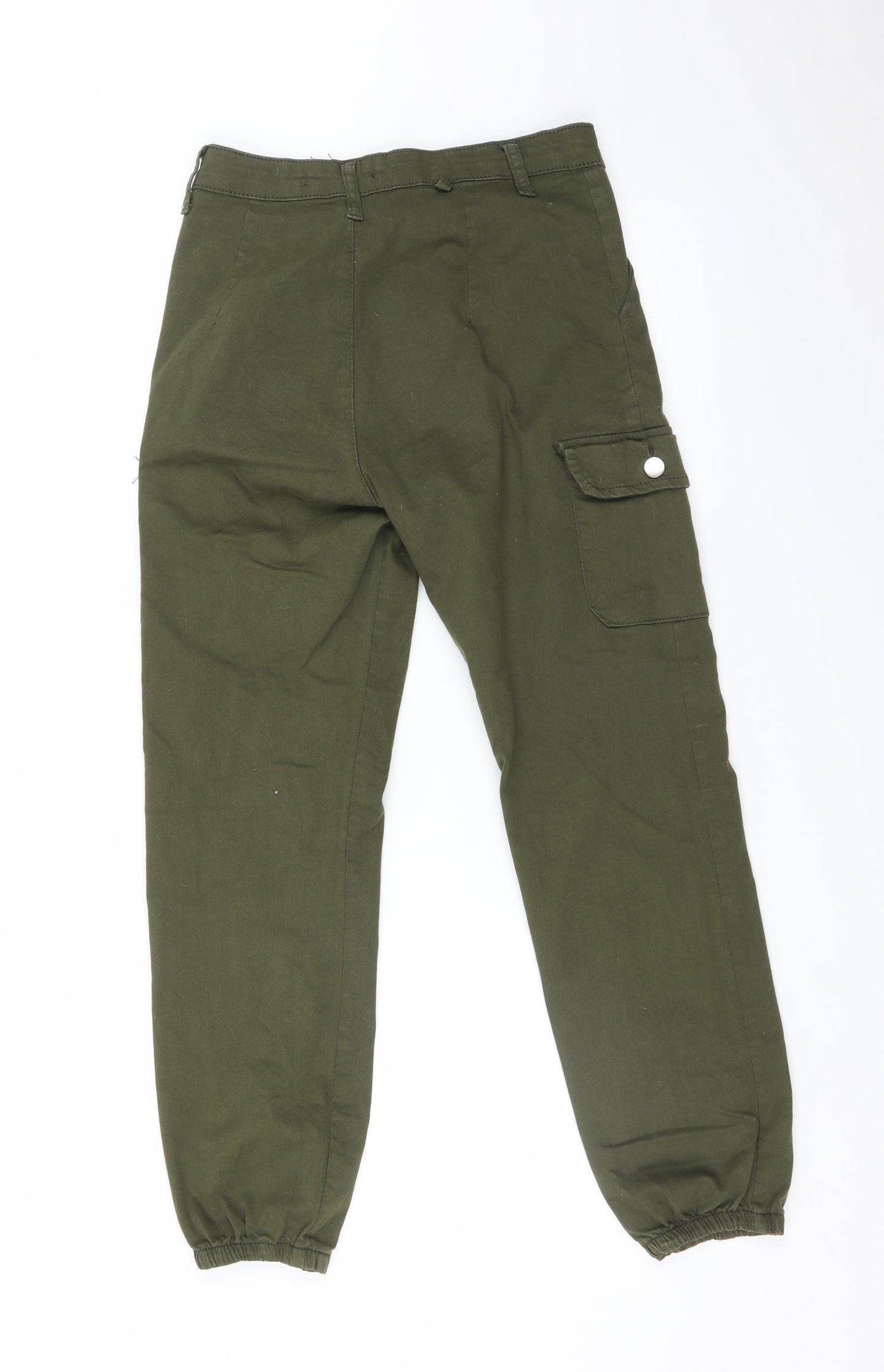 PORTOBELLO Womens Green   Cargo Trousers Size 8 L26 in