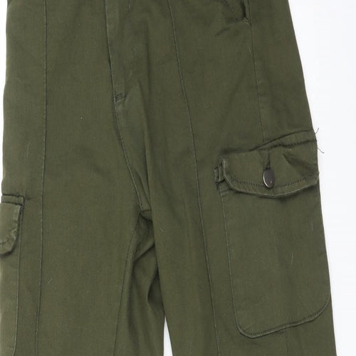 PORTOBELLO Womens Green   Cargo Trousers Size 8 L26 in