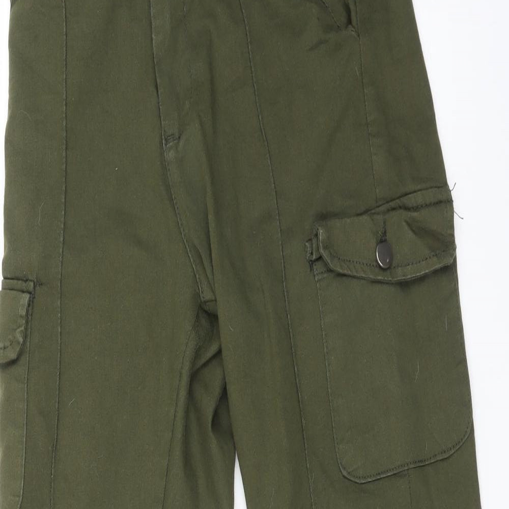 PORTOBELLO Womens Green   Cargo Trousers Size 8 L26 in