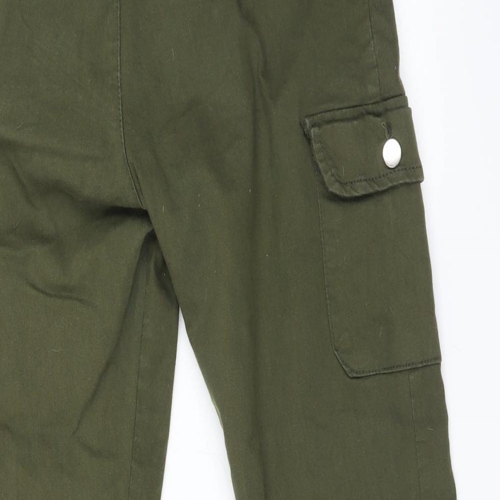 PORTOBELLO Womens Green   Cargo Trousers Size 8 L26 in