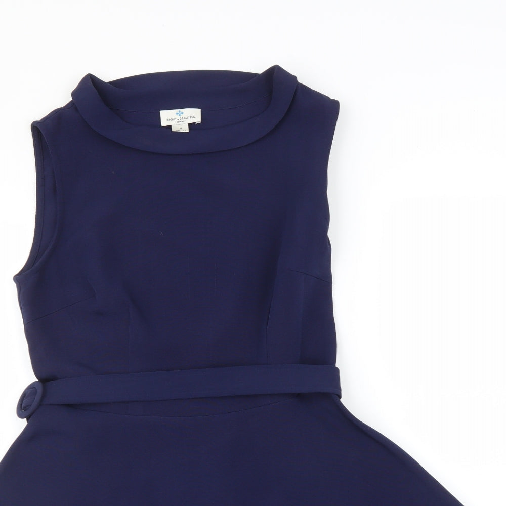 BRIGHT & BEAUTIFUL Womens Blue   Fit & Flare  Size 12