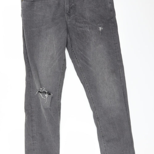 LDN DNM Womens Grey  Denim Skinny Jeans Size 32 in L32 in