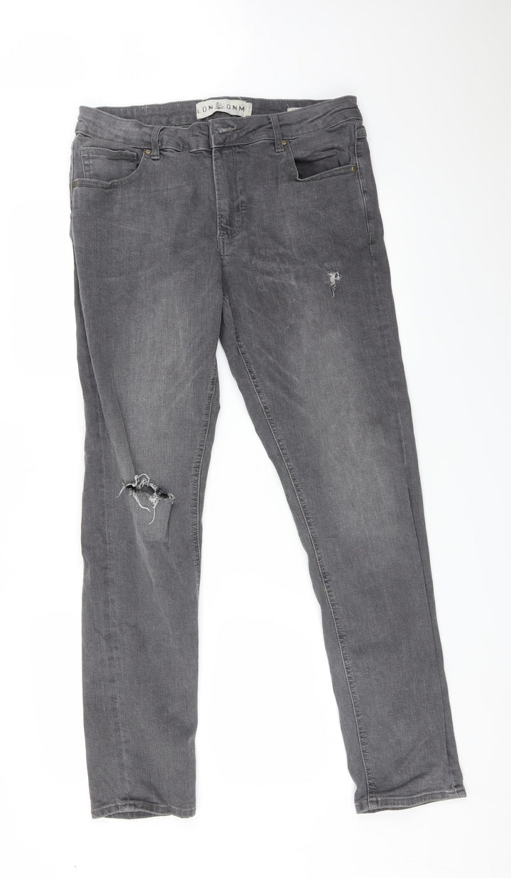 LDN DNM Womens Grey Denim Skinny Jeans Size 32 in L32 in