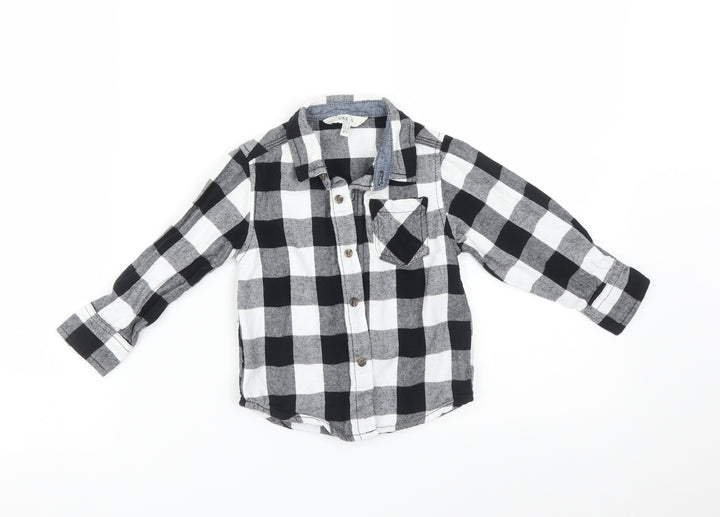 Urban Baby Multicoloured Check  Basic Button-Up Size 18-24 Months