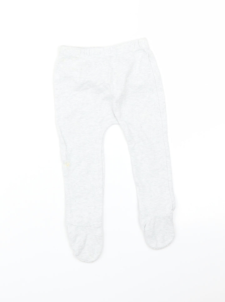 F&F Baby Grey Flecked   Trousers Size 9-12 Months