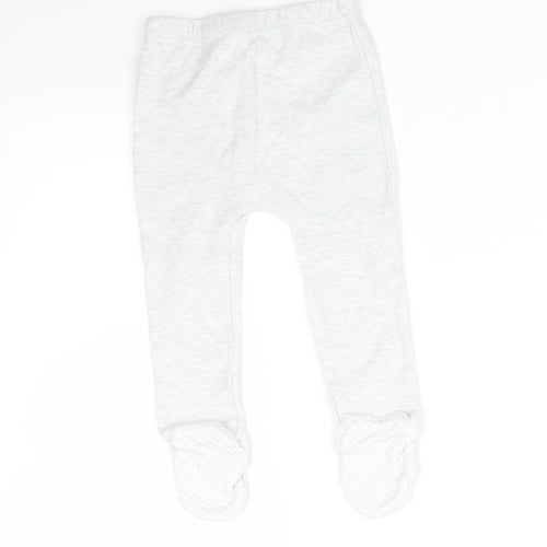 F&F Baby Grey Flecked   Trousers Size 9-12 Months
