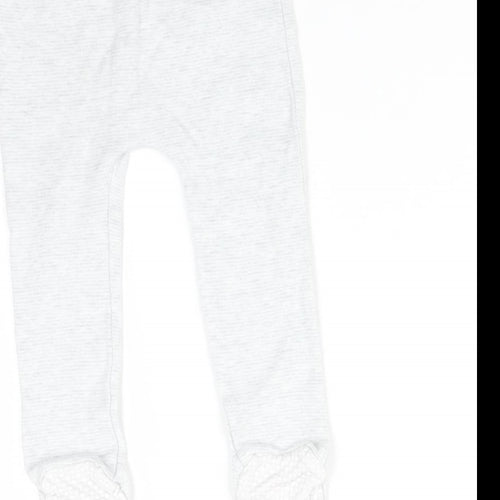 F&F Baby Grey Flecked   Trousers Size 9-12 Months