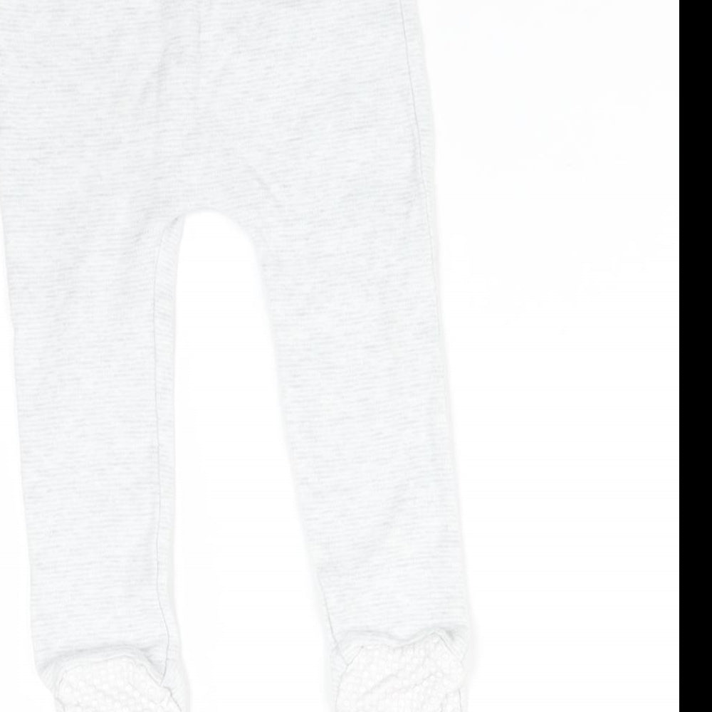 F&F Baby Grey Flecked   Trousers Size 9-12 Months
