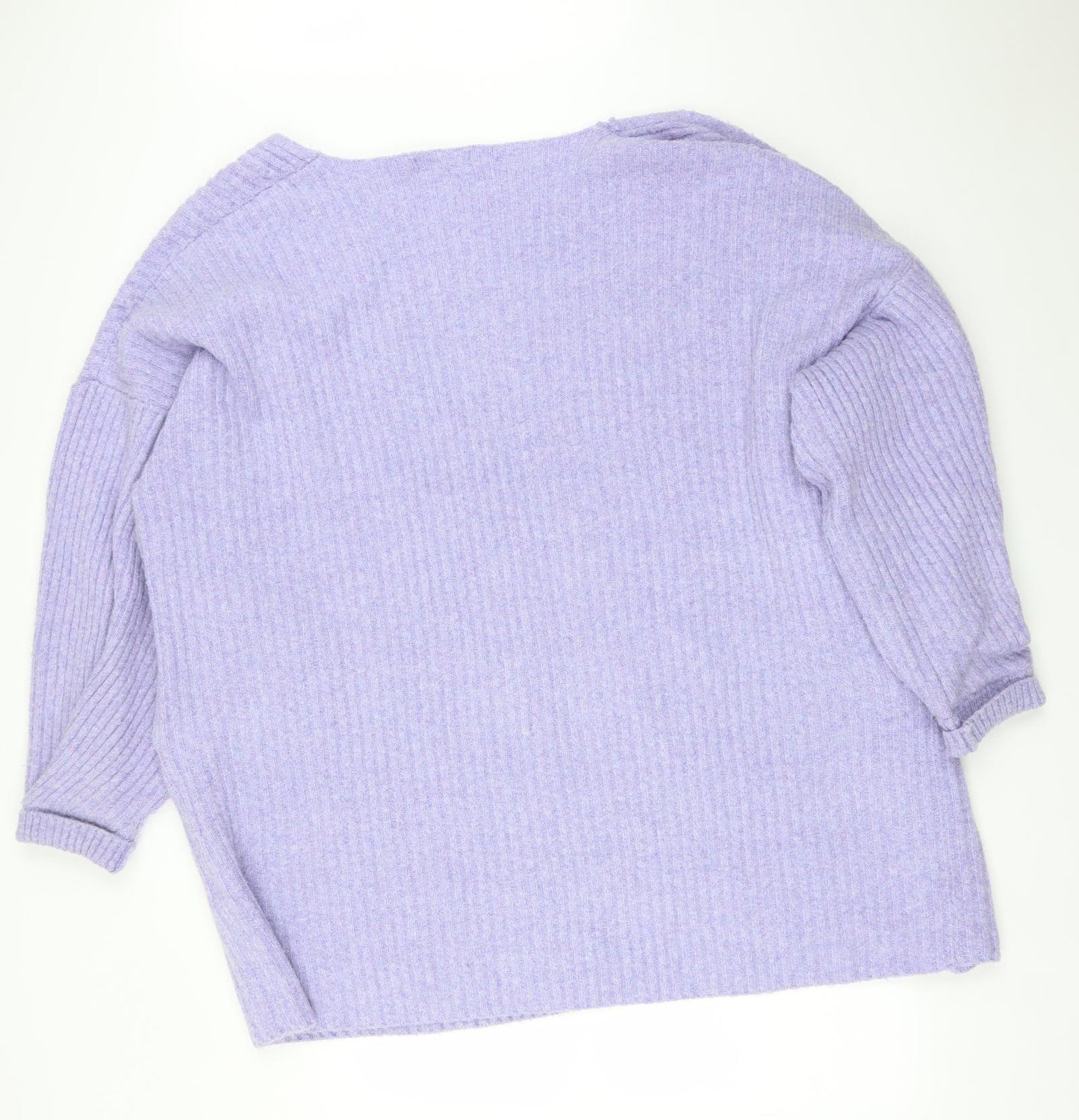 Missguided Womens Purple Striped  Cardigan Jumper Size 20