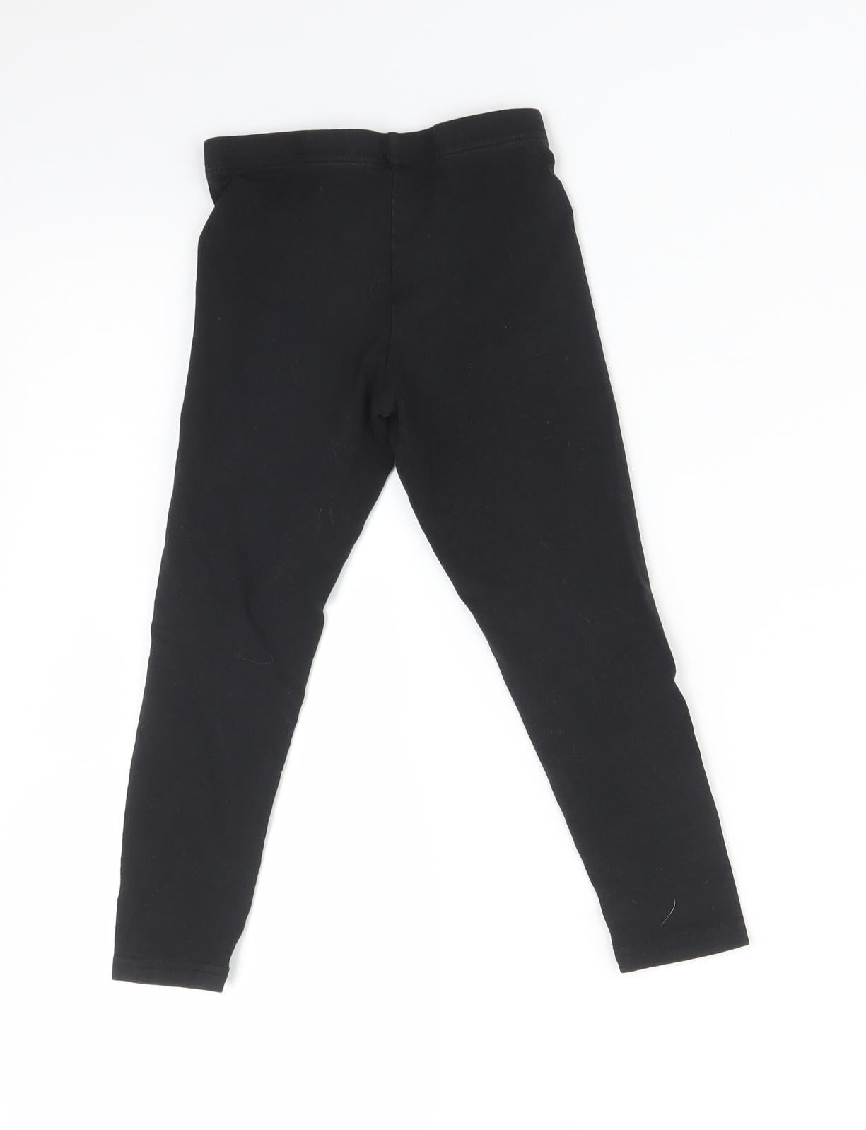 Matalan Girls Black   Jogger Trousers Size 5 Years