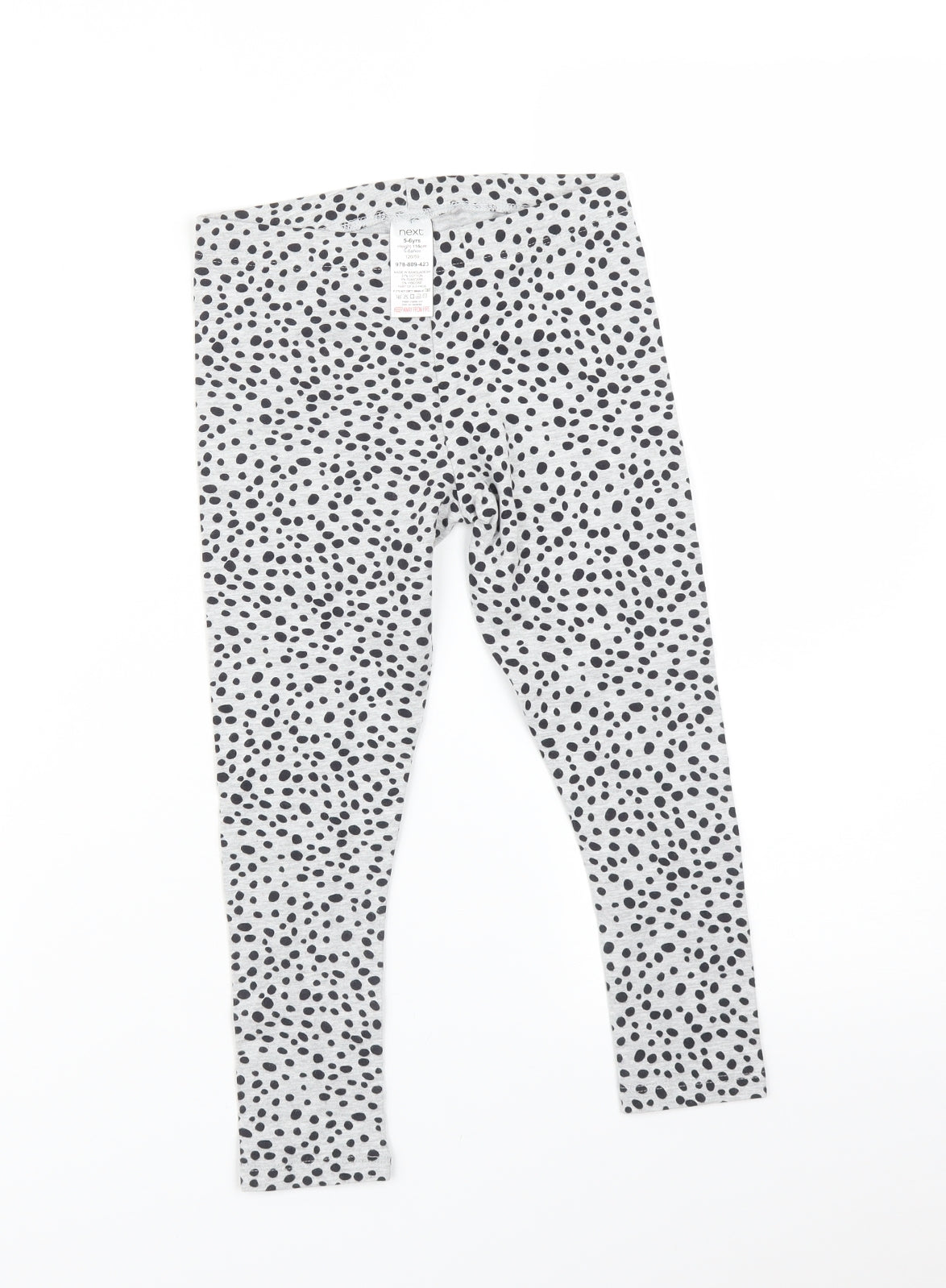 NEXT Girls Multicoloured Polka Dot  Jegging Trousers Size 5-6 Years