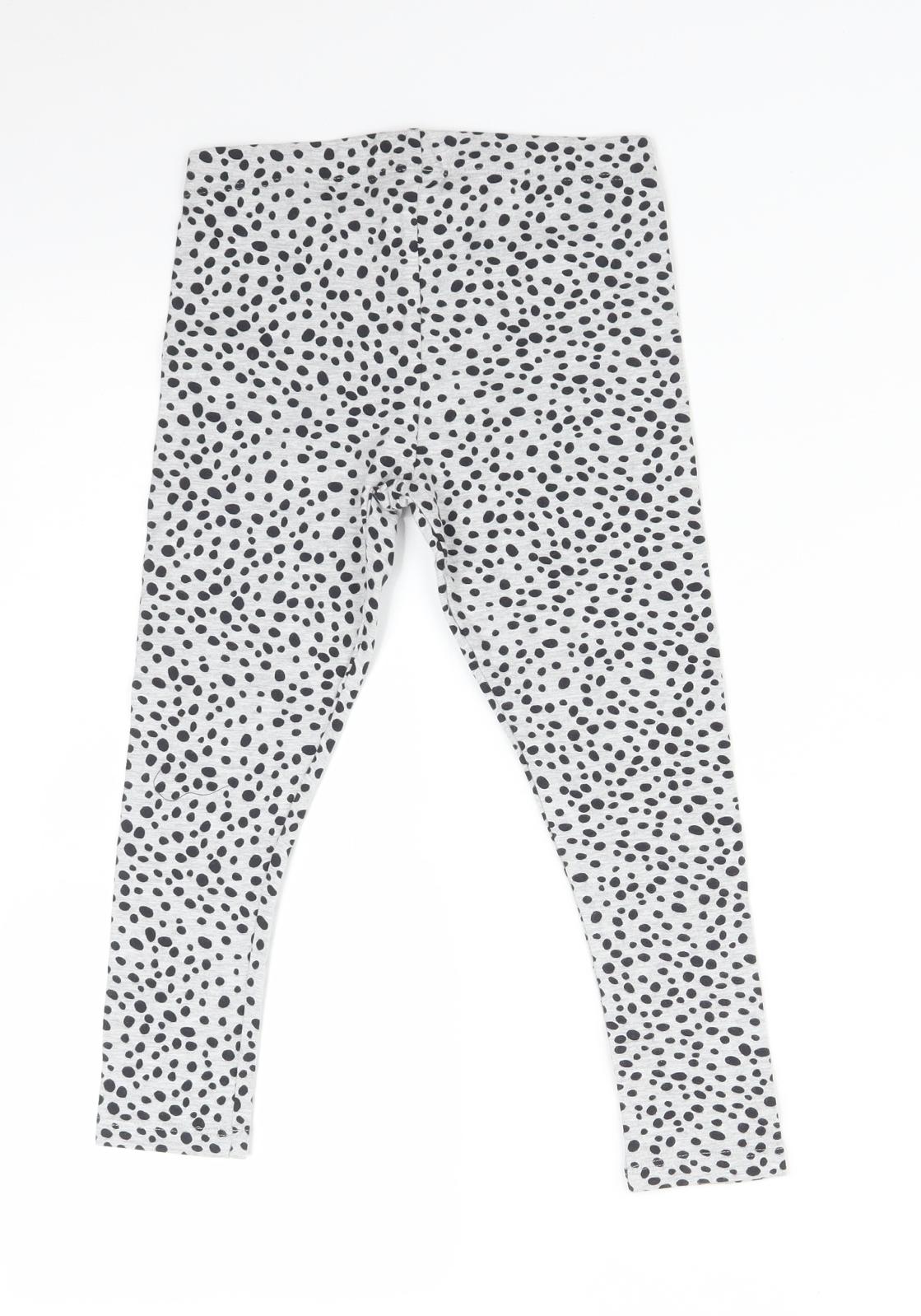 NEXT Girls Multicoloured Polka Dot  Jegging Trousers Size 5-6 Years