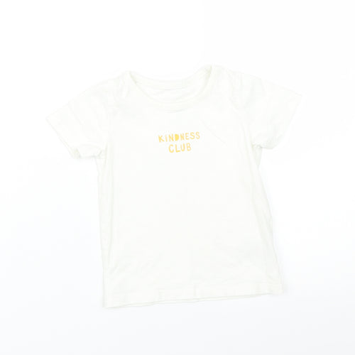 George Baby White   Basic T-Shirt Size 12-18 Months