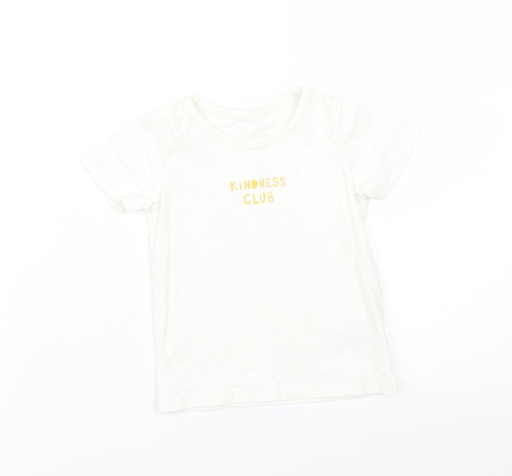George Baby White   Basic T-Shirt Size 12-18 Months