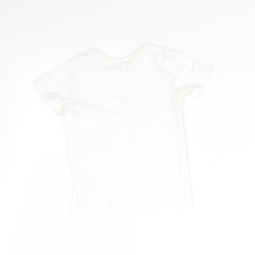 George Baby White   Basic T-Shirt Size 12-18 Months