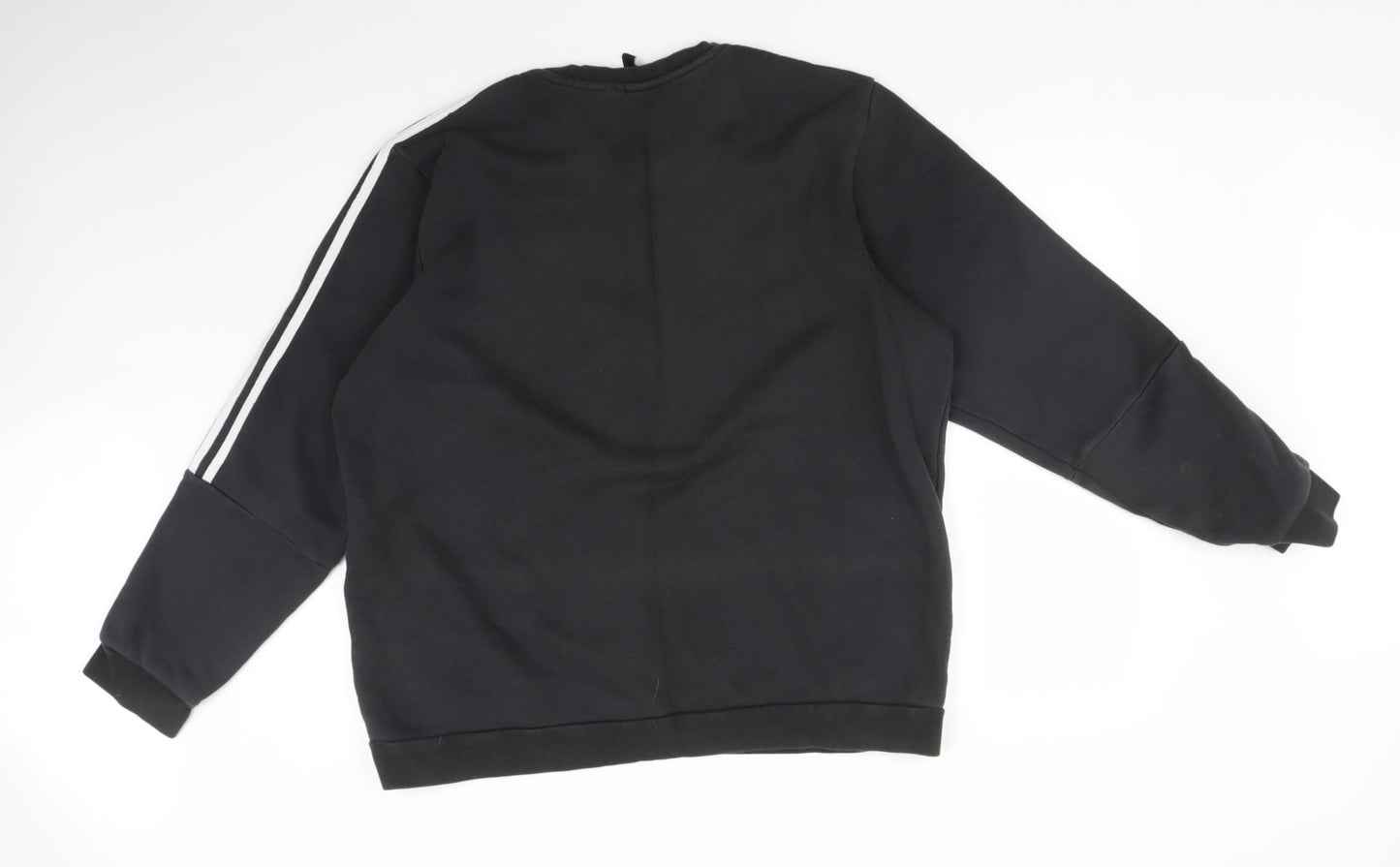 adidas Mens Black   Pullover Sweatshirt