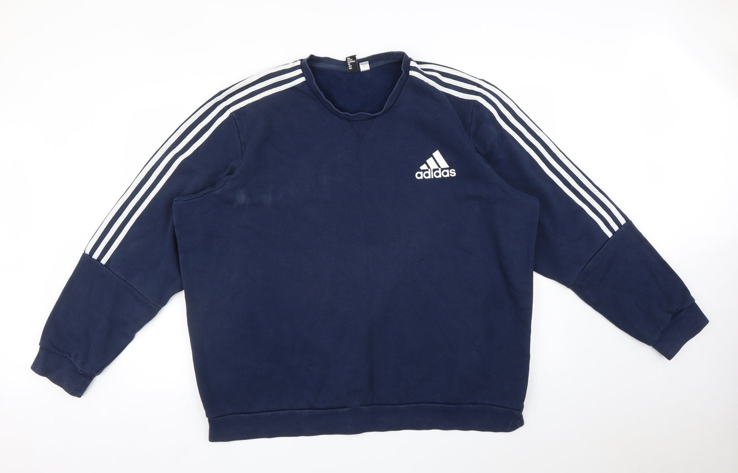 adidas Mens Blue   Pullover Sweatshirt