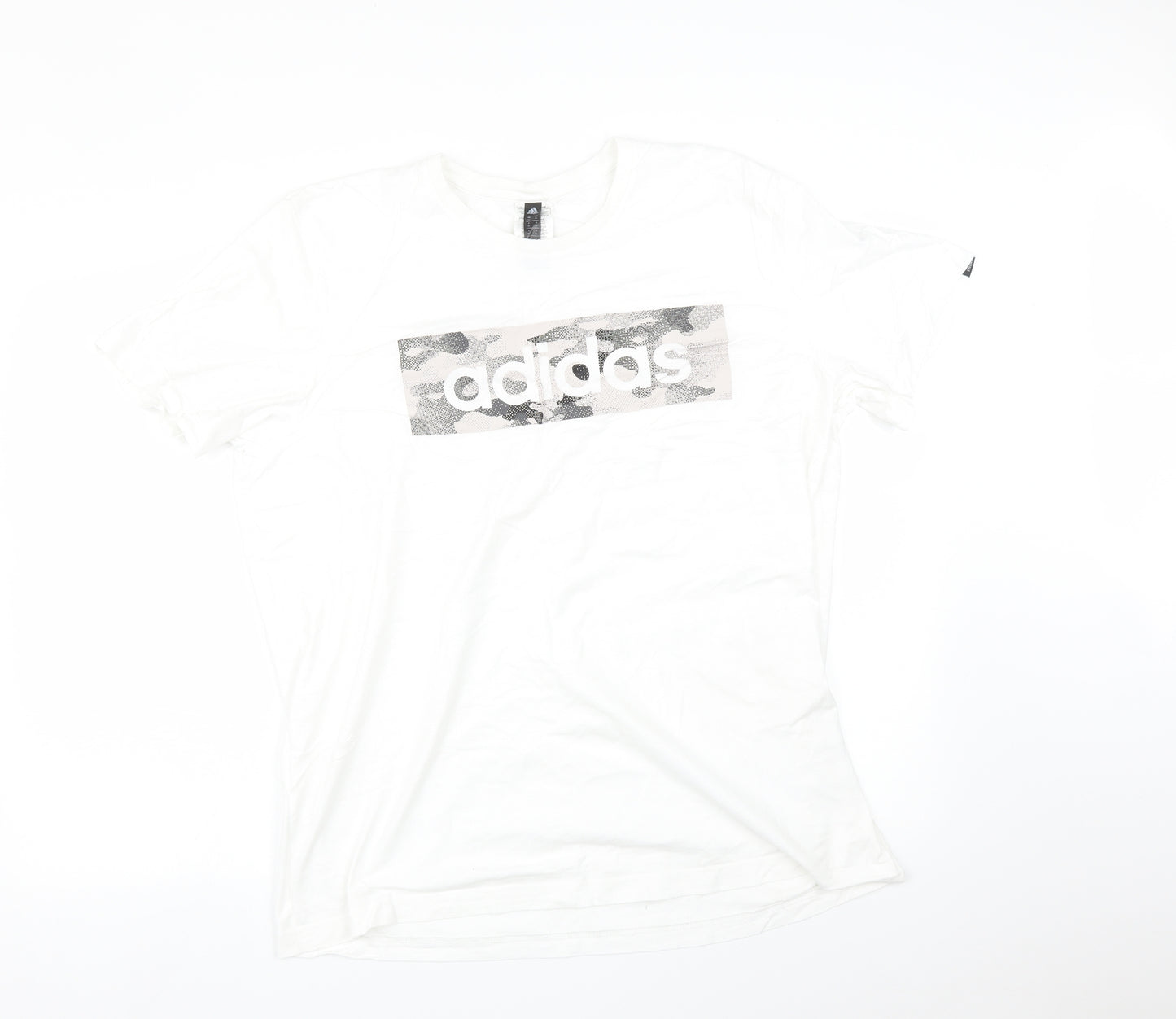 adidas Mens White    T-Shirt Size XL