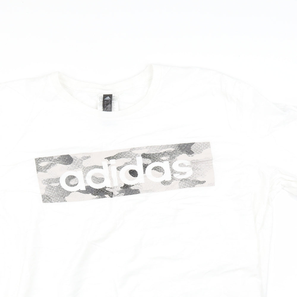 adidas Mens White    T-Shirt Size XL