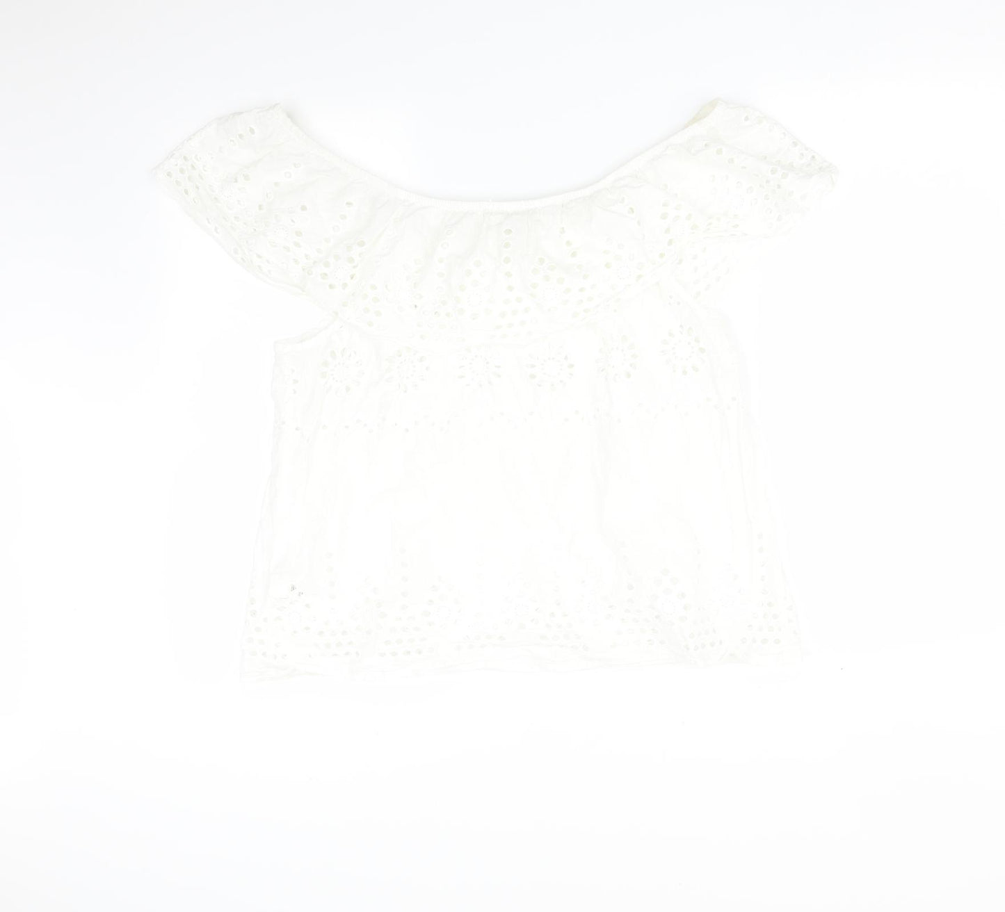 Matalan Womens White Floral  Basic T-Shirt Size 18