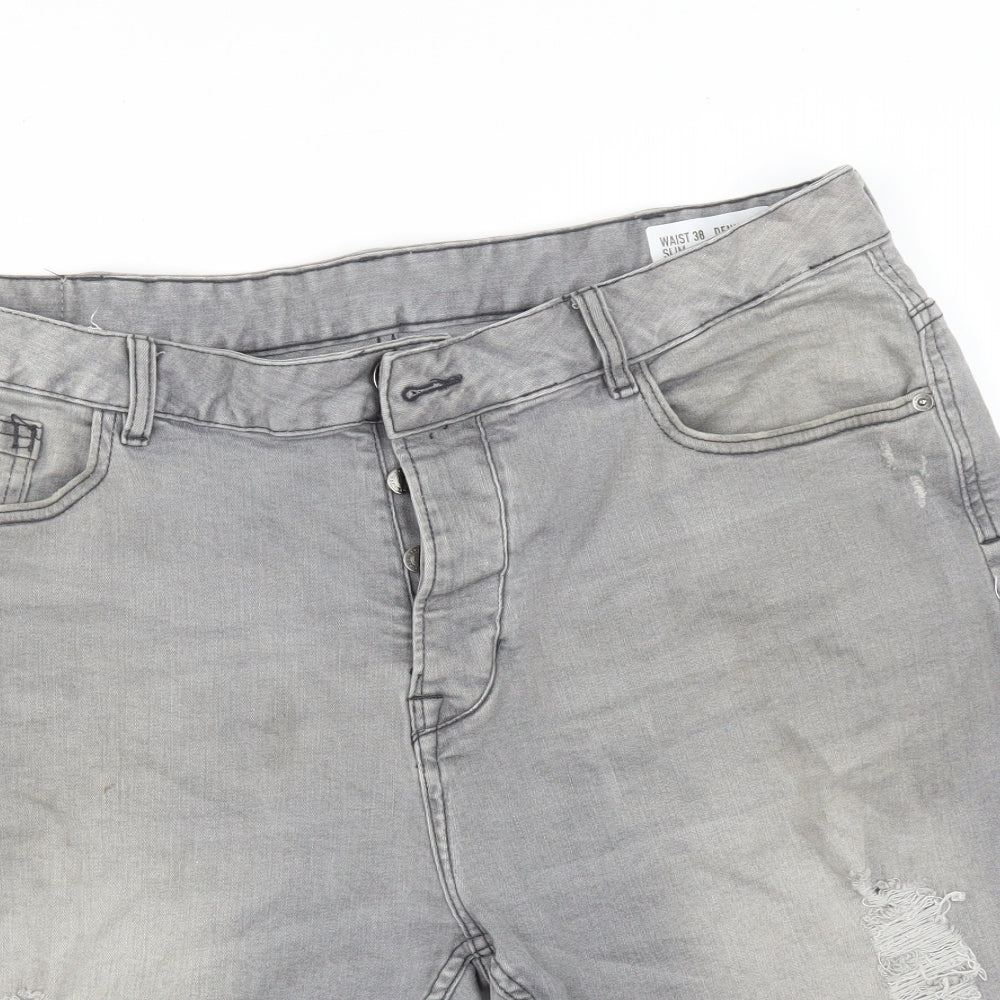 DENIM CO Mens Grey    Shorts Size 38