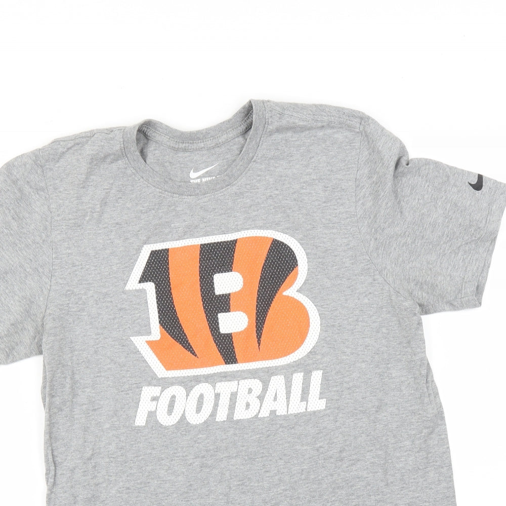 Nike Mens Grey    T-Shirt Size S
