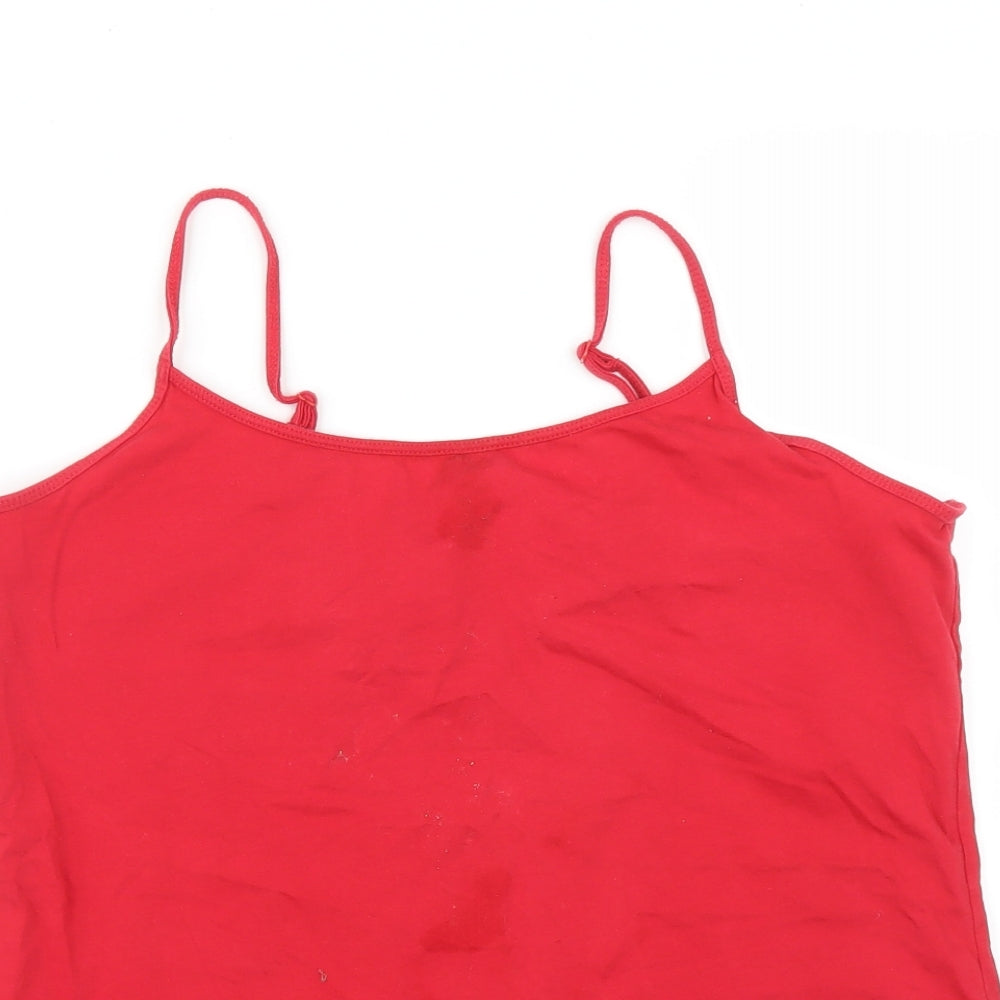 Primark Womens Red   Camisole T-Shirt Size XL