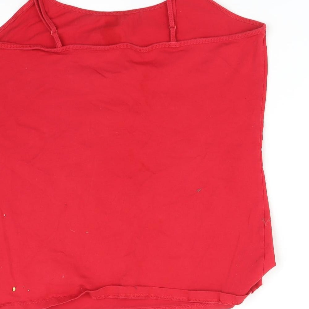Primark Womens Red   Camisole T-Shirt Size XL