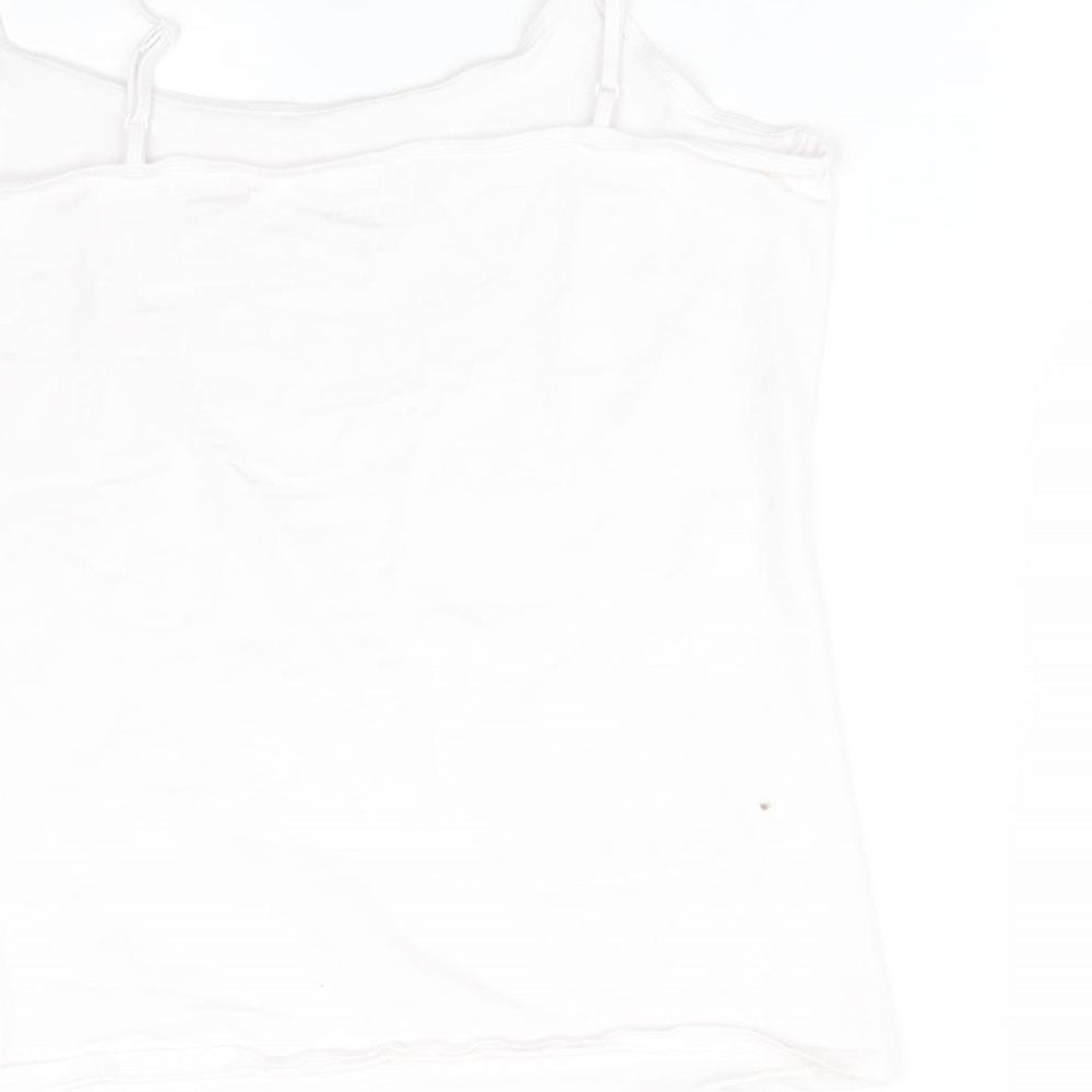 George Womens White   Camisole T-Shirt Size 18