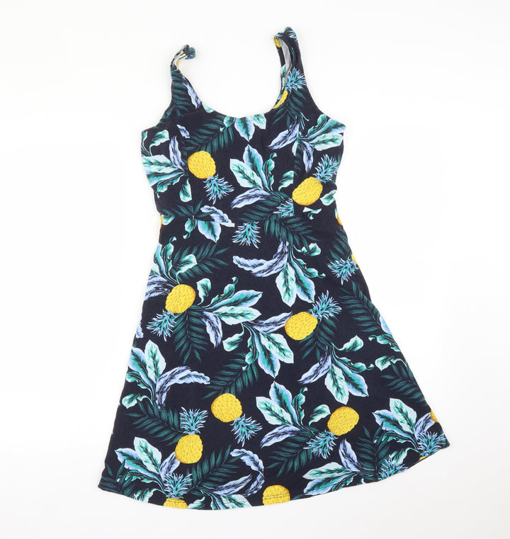 Dorothy Perkins Womens Multicoloured Floral  A-Line  Size 10