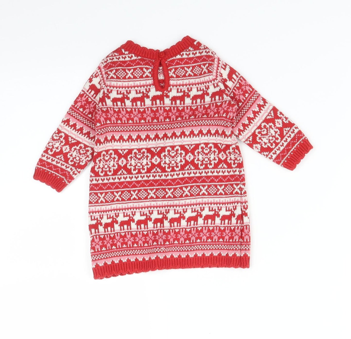 NEXT Baby Multicoloured Fair Isle  Pullover Jumper Size 0-3 Months
