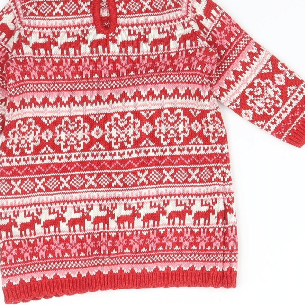 NEXT Baby Multicoloured Fair Isle  Pullover Jumper Size 0-3 Months