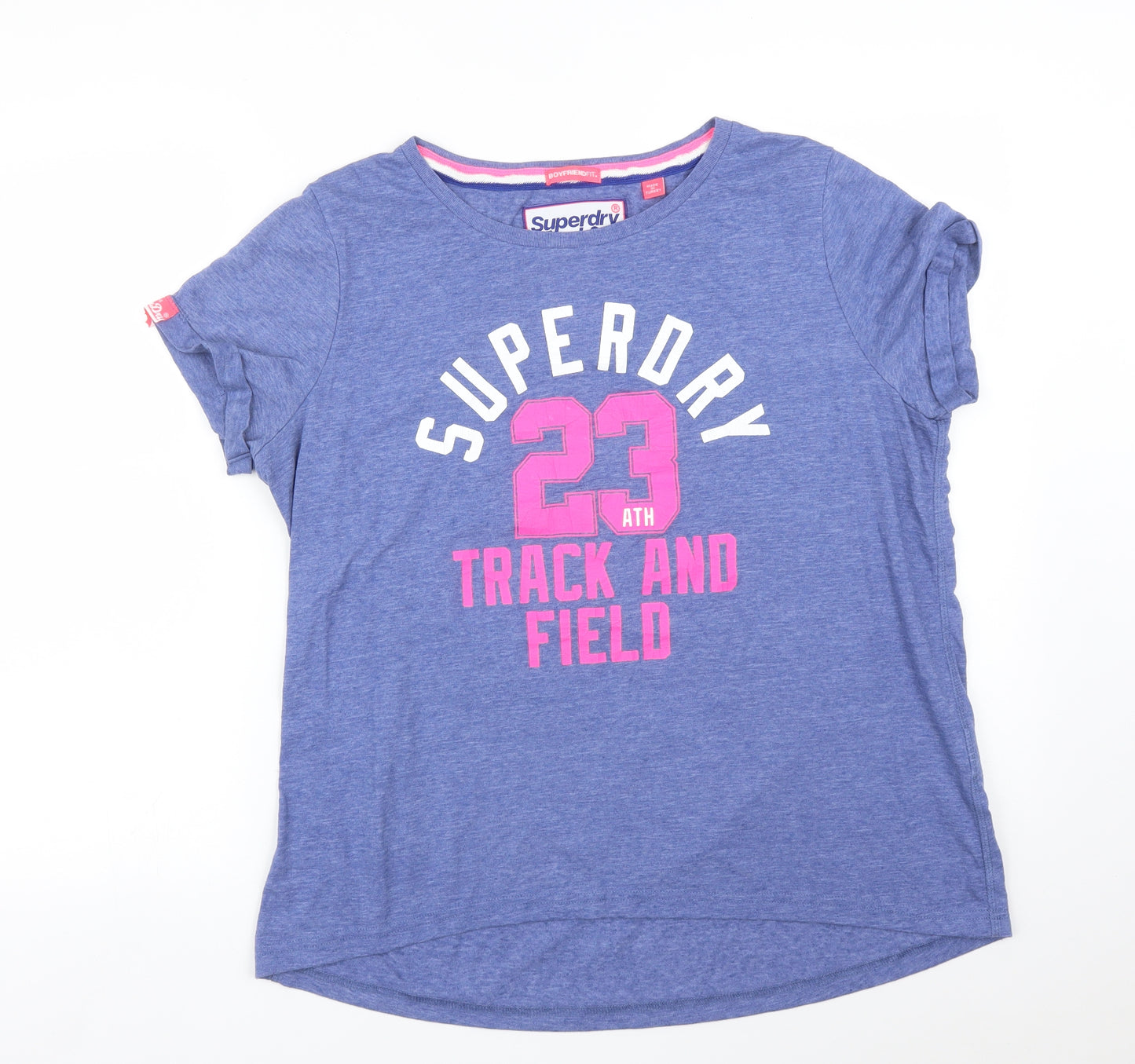 SUPDERDRY Womens Purple   Basic T-Shirt Size M