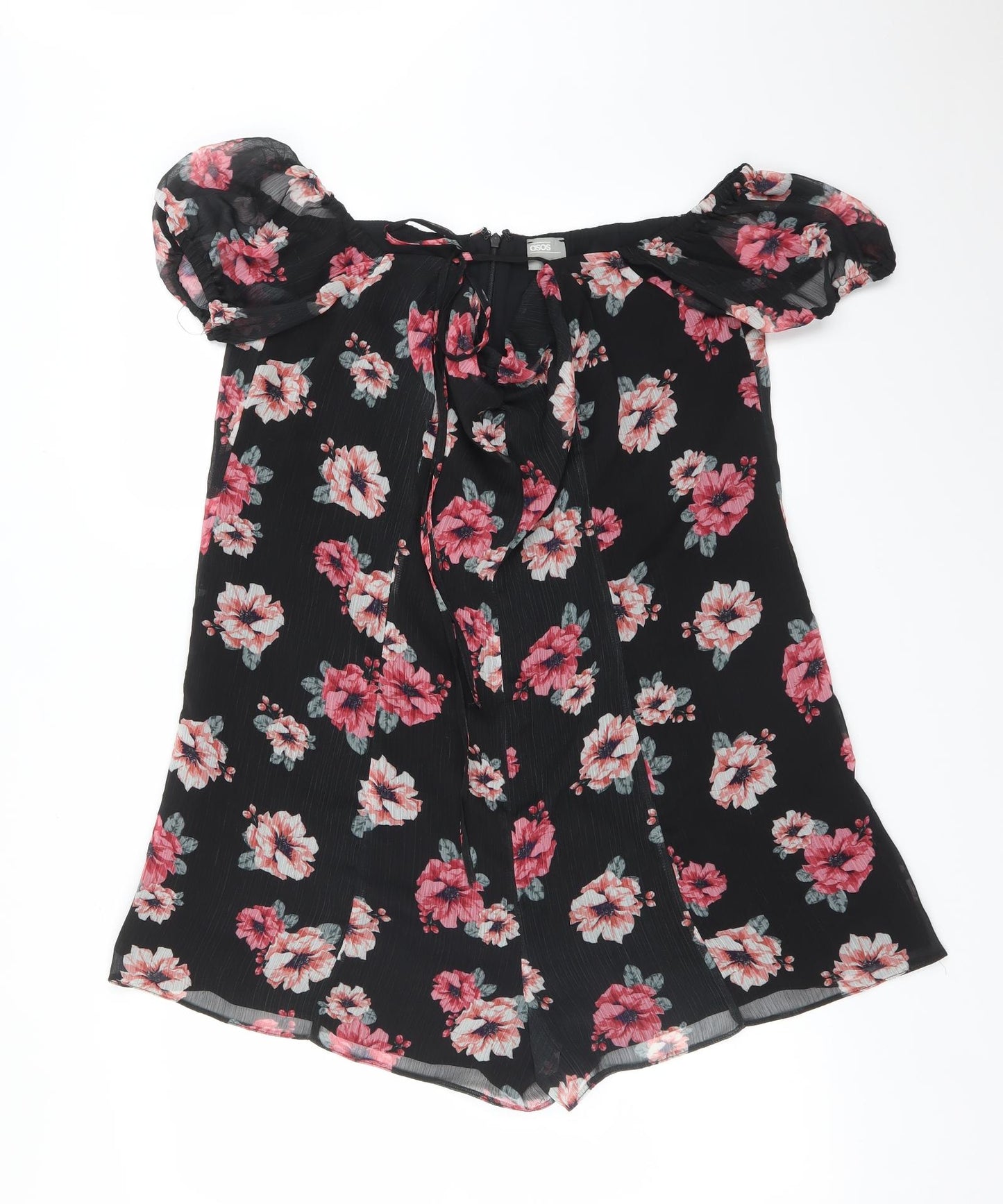 ASOS Womens Multicoloured Floral  Romper One-Piece Size 16