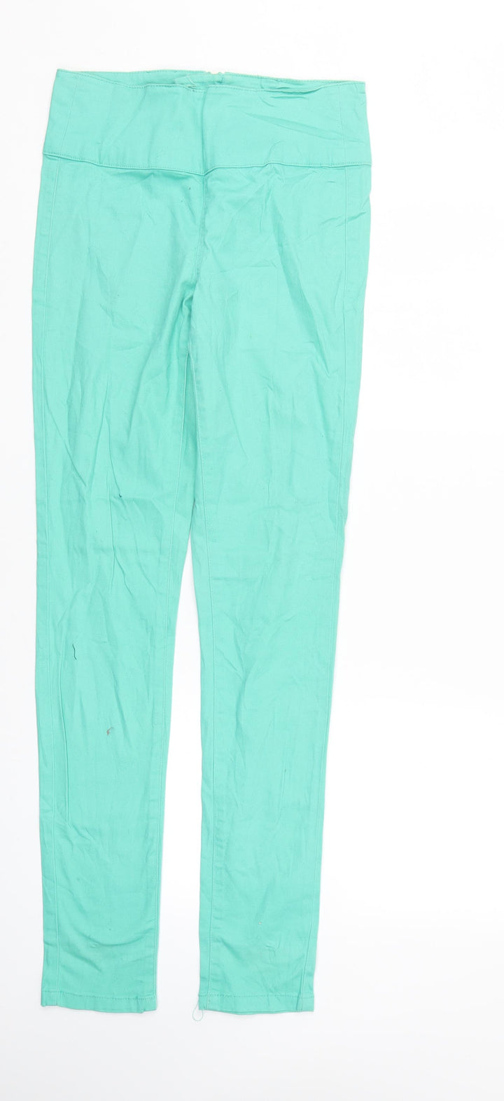 Pieces Womens Green  Denim Tapered Jeans Size 28 in L31 in