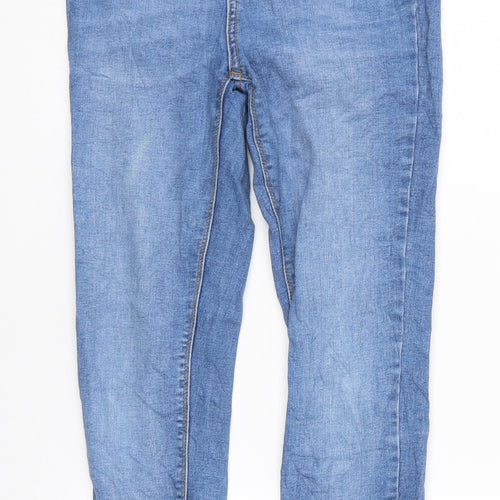 Denim & Co. Womens Blue  Denim Straight Jeans Size 8 L26 in